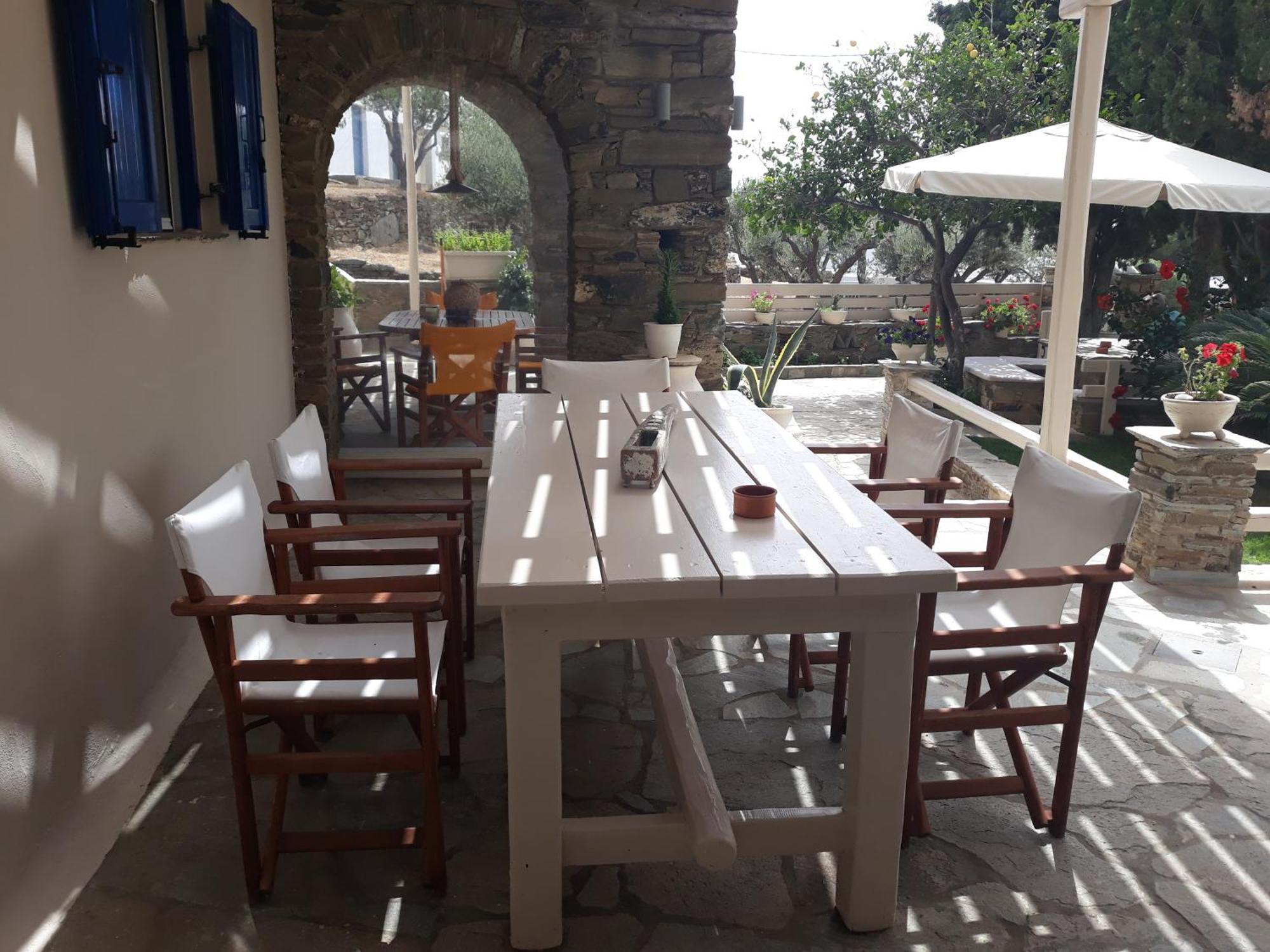 فيلا Romanos Summer House Agios Romanos الغرفة الصورة